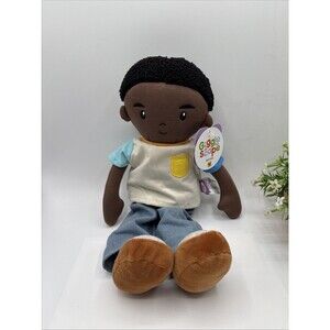 Giggle Scape Boy 15" Doll Stuffed Plush Black Hair Tan Skin Tone NWT Gift Party